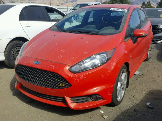 3FADP4GX5EM236497 - 2014 FORD FIESTA ST RED photo 2