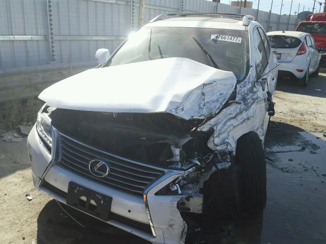 2T2ZK1BA8FC183641 - 2015 LEXUS RX 350 WHITE photo 2