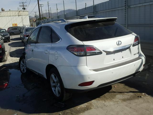 2T2ZK1BA8FC183641 - 2015 LEXUS RX 350 WHITE photo 3