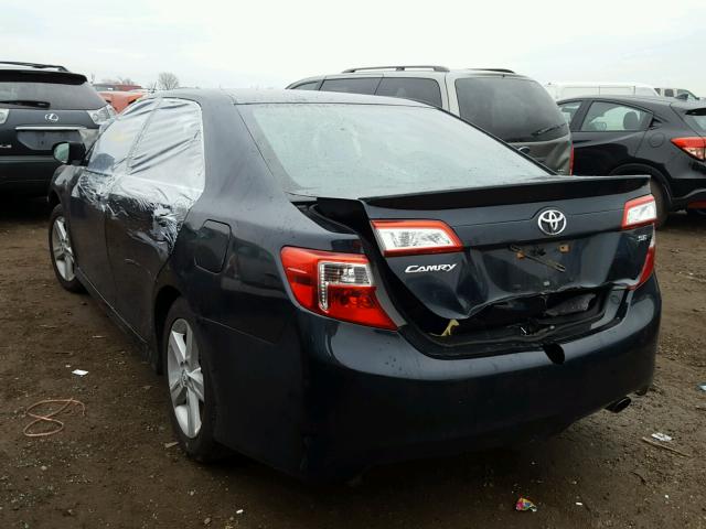 4T1BF1FK0EU338810 - 2014 TOYOTA CAMRY L BLACK photo 3