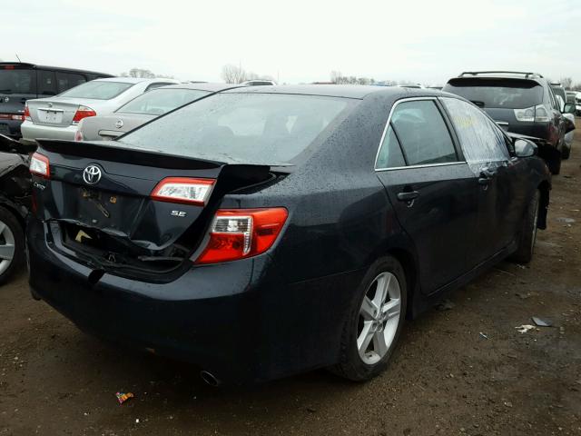 4T1BF1FK0EU338810 - 2014 TOYOTA CAMRY L BLACK photo 4