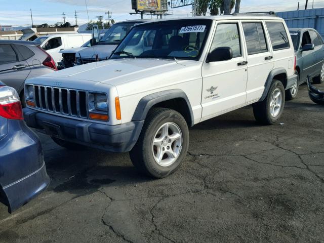 1J4FT48S8YL212387 - 2000 JEEP CHEROKEE S WHITE photo 2