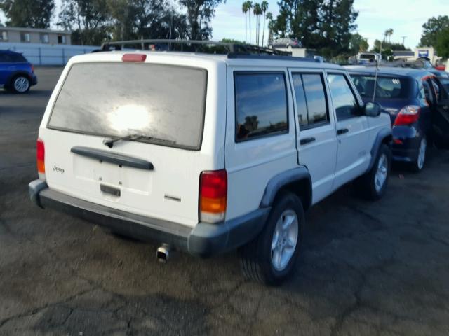 1J4FT48S8YL212387 - 2000 JEEP CHEROKEE S WHITE photo 4