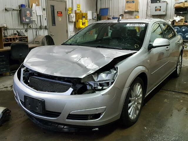 1G8ZV57728F210160 - 2008 SATURN AURA XR SILVER photo 2