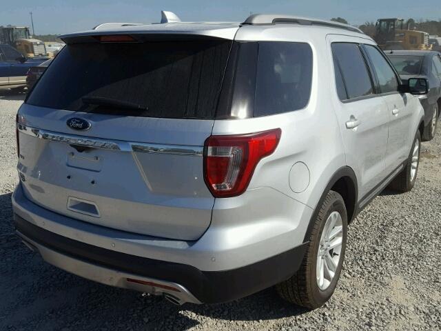 1FM5K7D80HGD39638 - 2017 FORD EXPLORER X SILVER photo 4