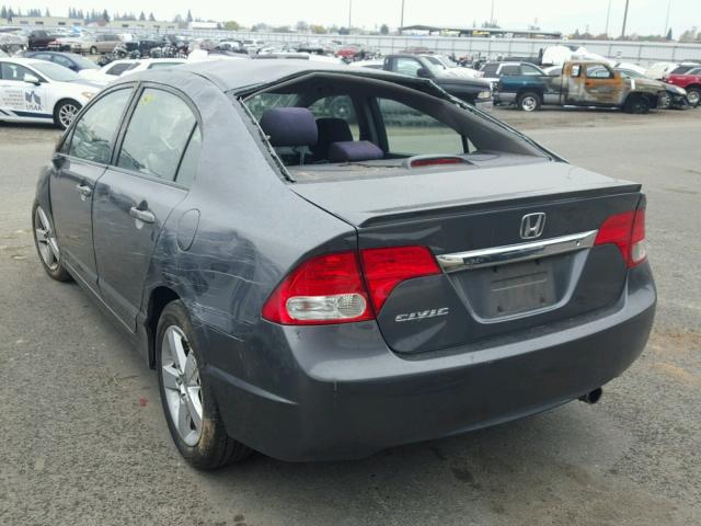 19XFA1F61BE043684 - 2011 HONDA CIVIC LX-S GRAY photo 3