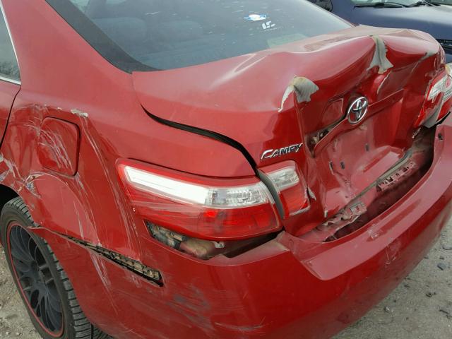 4T1BE46K99U309686 - 2009 TOYOTA CAMRY BASE RED photo 9