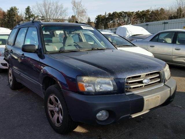 JF1SG63695H737946 - 2005 SUBARU FORESTER 2 BLUE photo 1