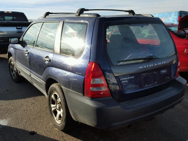 JF1SG63695H737946 - 2005 SUBARU FORESTER 2 BLUE photo 3