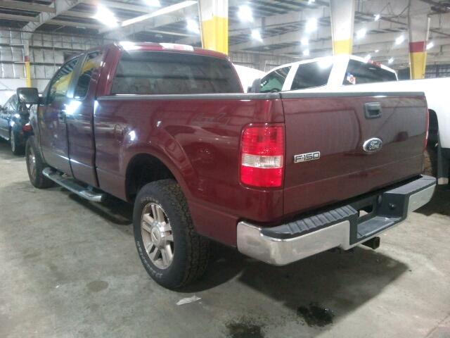 1FTPX14V26FB35413 - 2006 FORD F150 BURGUNDY photo 3