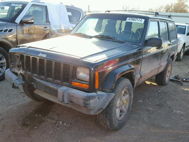 1J4FT48S61L534970 - 2001 JEEP CHEROKEE S BLACK photo 2