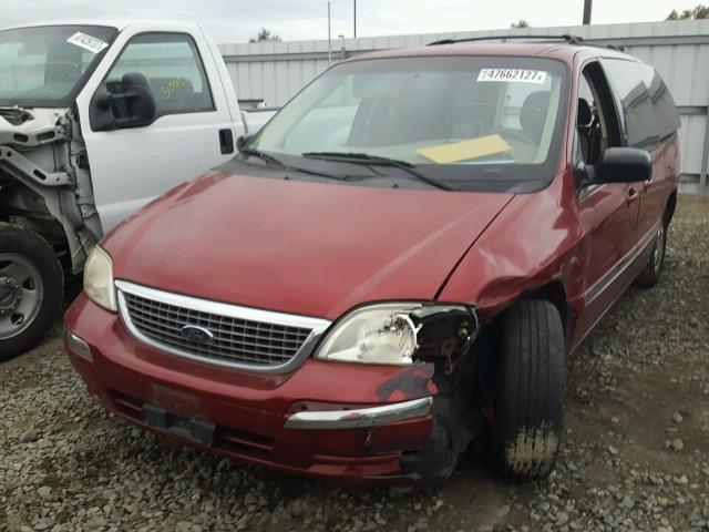 2FMZA52483BB46534 - 2003 FORD WINDSTAR S BURGUNDY photo 2