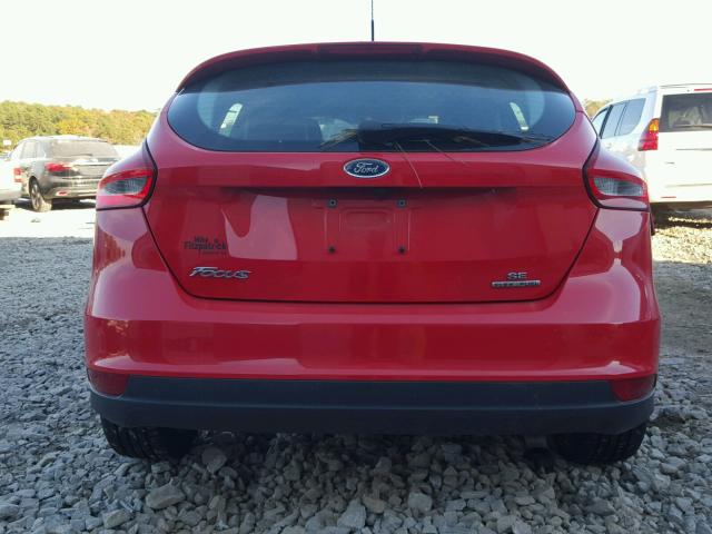 1FADP3K23FL318575 - 2015 FORD FOCUS SE RED photo 9