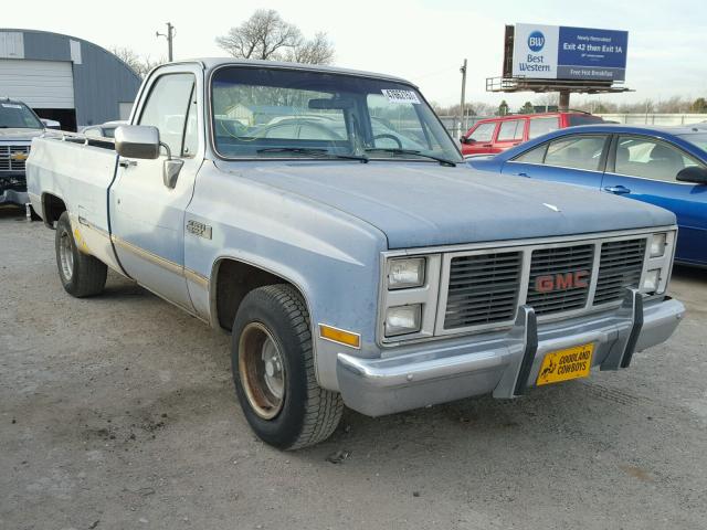 1GTDC14H9FS502985 - 1985 GMC C1500 BLUE photo 1