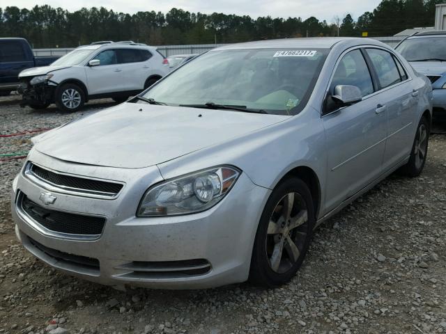 1G1ZC5EU9BF274278 - 2011 CHEVROLET MALIBU 1LT SILVER photo 2