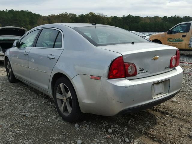 1G1ZC5EU9BF274278 - 2011 CHEVROLET MALIBU 1LT SILVER photo 3