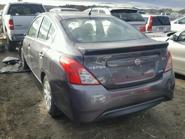 3N1CN7AP9FL864286 - 2015 NISSAN VERSA S CHARCOAL photo 3