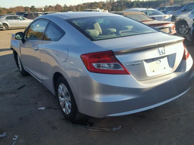 2HGFG3B59CH555885 - 2012 HONDA CIVIC LX SILVER photo 3