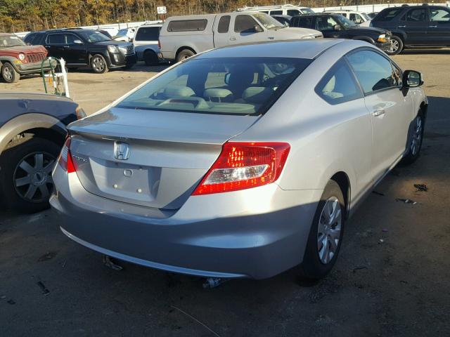 2HGFG3B59CH555885 - 2012 HONDA CIVIC LX SILVER photo 4