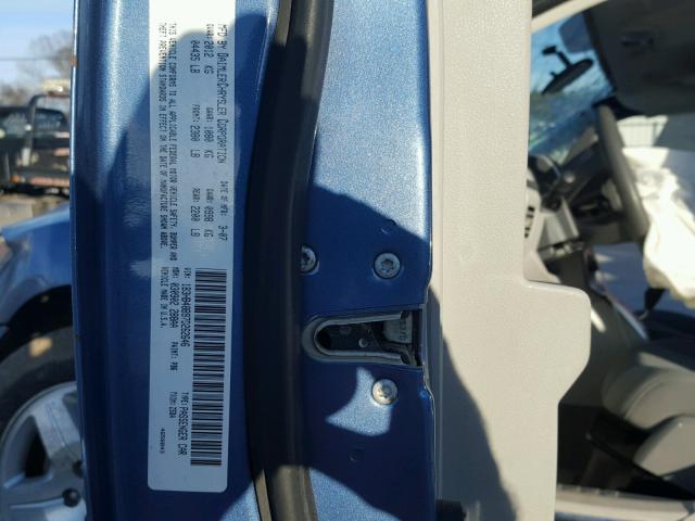 1B3HB48B97D262646 - 2007 DODGE CALIBER SX BLUE photo 10