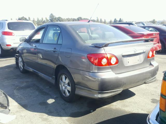 1NXBR32E25Z465559 - 2005 TOYOTA COROLLA S SILVER photo 3