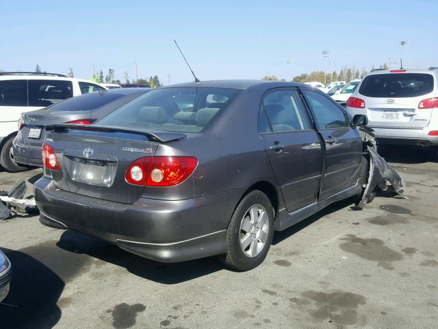 1NXBR32E25Z465559 - 2005 TOYOTA COROLLA S SILVER photo 4