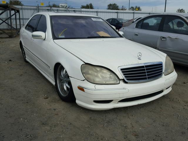 WDBNG75J12A277635 - 2002 MERCEDES-BENZ S 500 WHITE photo 1