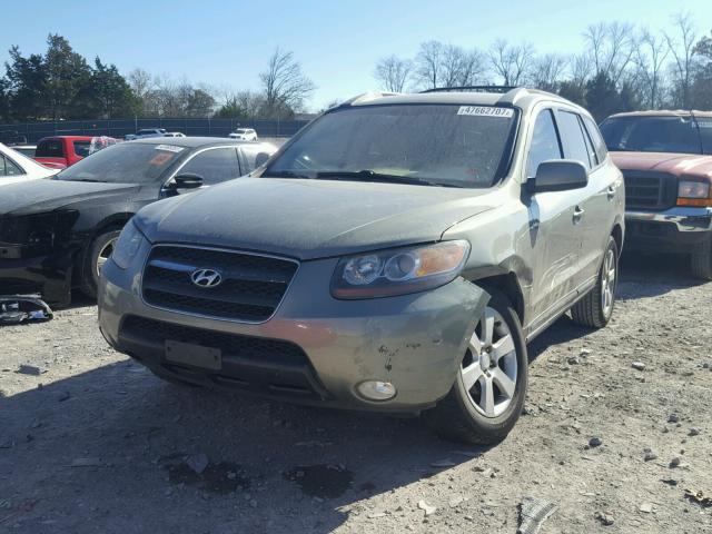 5NMSH13E17H025577 - 2007 HYUNDAI SANTA FE S GREEN photo 2