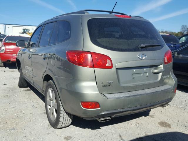 5NMSH13E17H025577 - 2007 HYUNDAI SANTA FE S GREEN photo 3