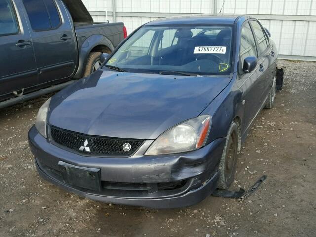 JA3AJ66F16U608710 - 2006 MITSUBISHI LANCER RAL GRAY photo 2