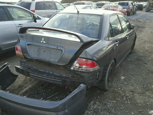 JA3AJ66F16U608710 - 2006 MITSUBISHI LANCER RAL GRAY photo 4