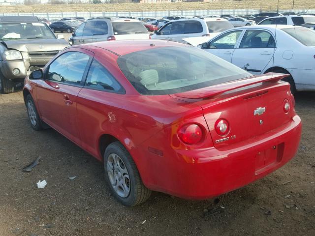 1G1AK18F187175012 - 2008 CHEVROLET COBALT LS RED photo 3