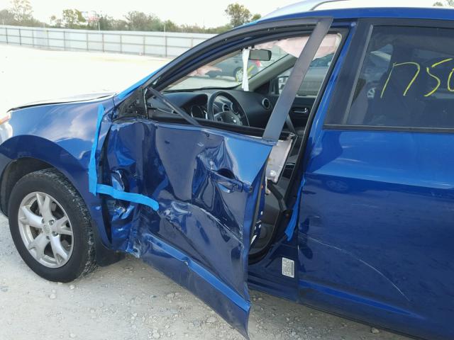 JN8AS58T18W025724 - 2008 NISSAN ROGUE S BLUE photo 9