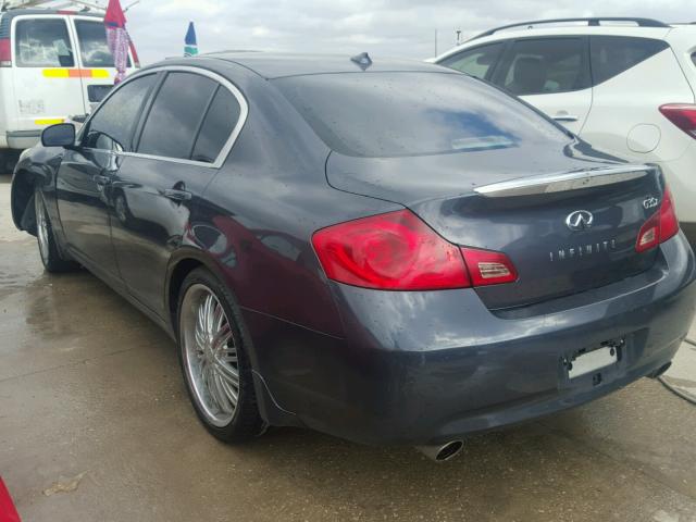 JNKBV61F77M821632 - 2007 INFINITI G35 BLACK photo 3