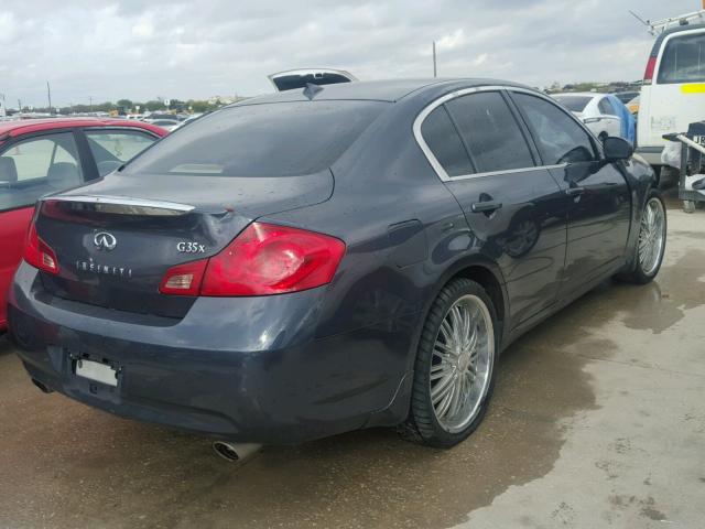 JNKBV61F77M821632 - 2007 INFINITI G35 BLACK photo 4