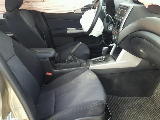 JF2SH61619H738798 - 2009 SUBARU FORESTER 2 GOLD photo 5