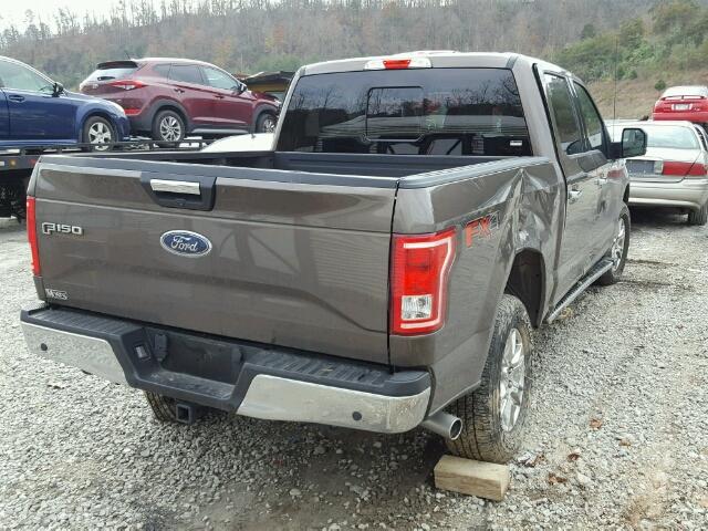 1FTEW1EF6HFA44147 - 2017 FORD F150 SUPER BROWN photo 4