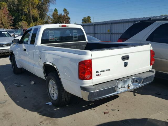 1D7HE42K86S713970 - 2006 DODGE DAKOTA SLT WHITE photo 3