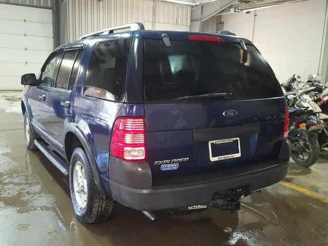 1FMZU72KX4ZA16805 - 2004 FORD EXPLORER X BLUE photo 3