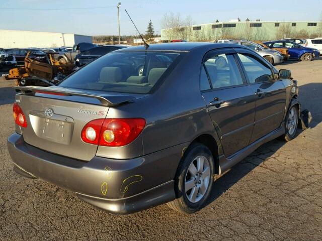 2T1BR32E75C552763 - 2005 TOYOTA COROLLA CE GRAY photo 4