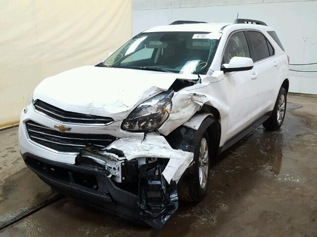 2GNALCEK8H1537617 - 2017 CHEVROLET EQUINOX LT WHITE photo 2