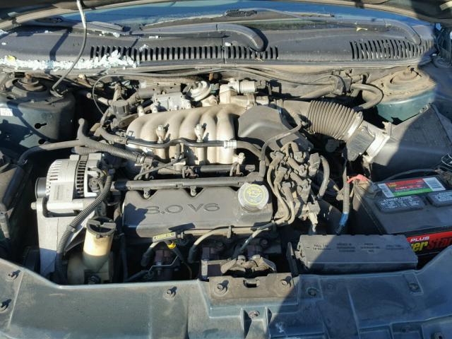 1FAFP52U3WA133038 - 1998 FORD TAURUS LX GREEN photo 7