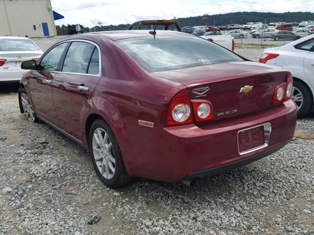 1G1ZE5EB8AF225760 - 2010 CHEVROLET MALIBU LTZ 红色 照片 3