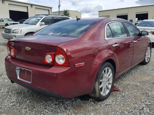 1G1ZE5EB8AF225760 - 2010 CHEVROLET MALIBU LTZ 红色 照片 4