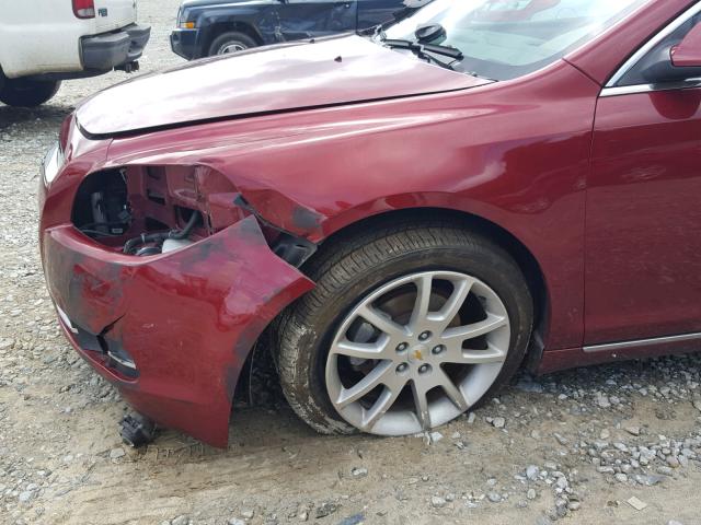 1G1ZE5EB8AF225760 - 2010 CHEVROLET MALIBU LTZ 红色 照片 9