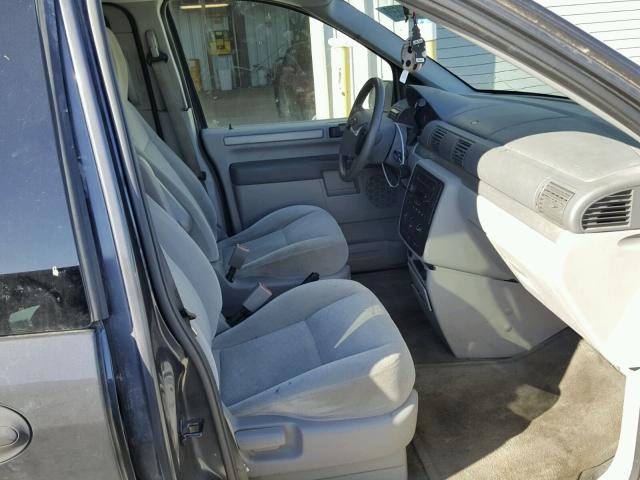 2FMZA51627BA15981 - 2007 FORD FREESTAR S GRAY photo 5