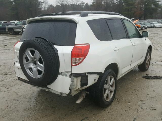 JTMBD31V375063230 - 2007 TOYOTA RAV4 LIMIT WHITE photo 4