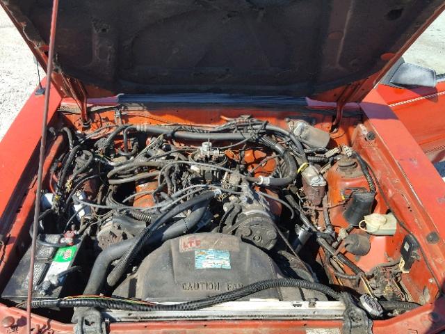 1FABP2735PF189594 - 1985 FORD MUSTANG LX RED photo 7