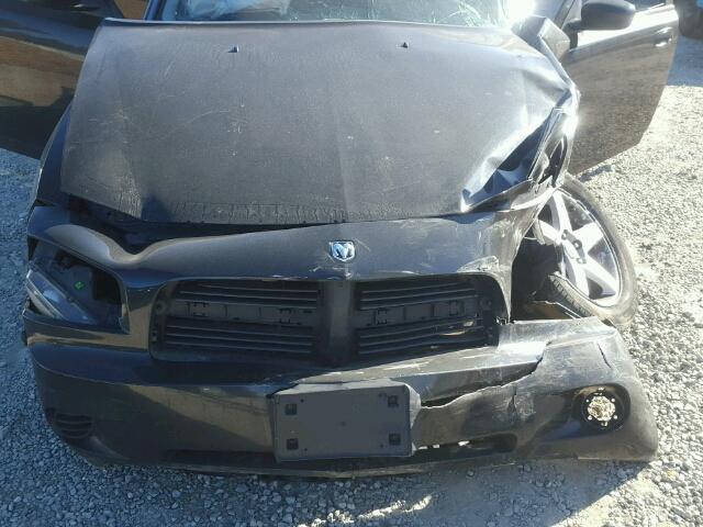 2B3KA43G48H198497 - 2008 DODGE CHARGER BLACK photo 7