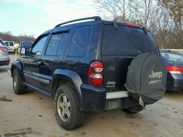 1J4GL38K75W690373 - 2005 JEEP LIBERTY RE BLACK photo 3